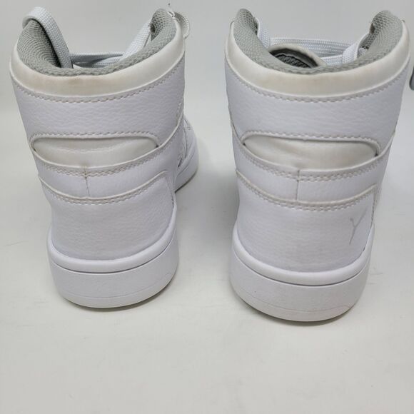 90s Style Puma Hightop Plain Clean Minimal White Size 4.5 4.5C, Youth Boys Girls - Picture 5 of 7